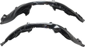 Front Fender Liner Pair/Set for Toyota Camry 2018-2022, Right (Passenger) and Left (Driver), Plastic, Vacuum Form, Compatible with L/LE/XLE Models, Japan/North America Built Vehicles Replacement