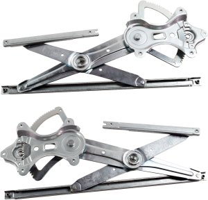 Pair/Set - Front Window Regulator for Toyota Highlander 2001-2007, Right (Passenger) and Left (Driver), Power, without Motor, Replacement Set 