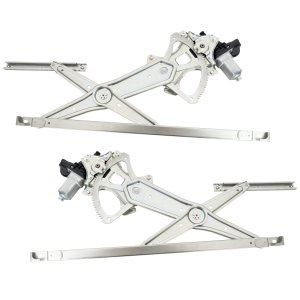 Pair/Set - Front Window Regulator with Motor for 2007-2011 Toyota Camry, Right (Passenger) and Left (Driver), Power, USA Built, Replacement Set