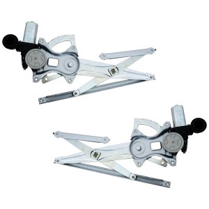 Pair/Set - Front Window Regulator Power w/ Motor for Toyota Yaris 2007-2011, 6 Pins, Hatchback, Right (Passenger) and Left (Driver), Replacement