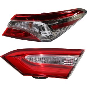 Tail Light Assembly Set for Toyota Camry 2018-2020, Right (Passenger) Inner and Outer, North America Built Vehicle Replacement
