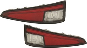 Tail Light Pair/Set for Toyota Prius 2016-2018, Lower Lens and Housing, Right (Passenger) and Left (Driver) Replacement