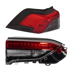 Tail Light Set for Toyota RAV4 2019-2023, Left (Driver) Side, Inner and Outer, North America Built, Replacement