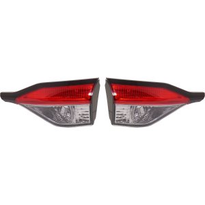 Tail Light Pair/Set for Toyota Corolla 2020-2022, Right (Passenger) and Left (Driver) Inner, Lens and Housing, Halogen, Suitable for XLE/XSE Sedan Models Replacement