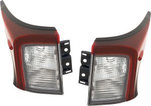 Tail Light Pair/Set for Toyota Prius 2019-2022, Right (Passenger) and Left (Driver), Outer, Lens and Housing Replacement