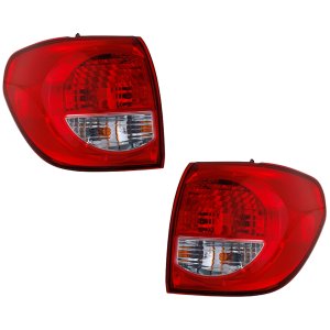 Tail Light Assembly for 2008-2017 Toyota Sequoia, Outer Halogen, Right (Passenger) and Left (Driver), Replacement Pair/Set