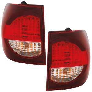 Pair/Set - Outer Tail Light Assembly for 2018-2022 Toyota Sequoia, Right (Passenger) and Left (Driver), Halogen, Replacement