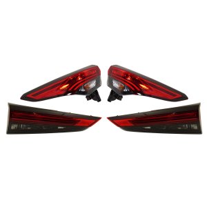 Tail Light Pair/Set for 2020-2023 Toyota Highlander, Includes Inner and Outer Right (Passenger) and Left (Driver) Replacement Lights