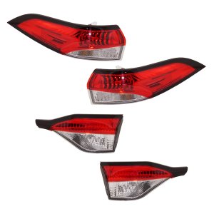 Tail Light Assembly for Toyota Corolla 2020-2022, Right (Passenger) and Left (Driver), Inner and Outer, North America Built Sedan Replacement