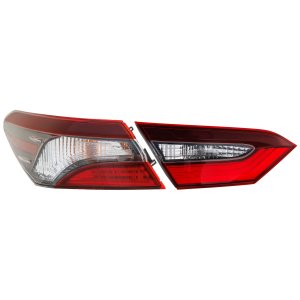 Inner and Outer Tail Light Set for 2021-2022 Toyota Camry, Left (Driver) Side Replacement