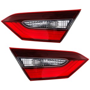 Pair/Set - Inner Assembly Halogen Tail Light for 2021-2022 Toyota Camry LE/TRD/SE/XSE with TRD Package, Right (Passenger) and Left (Driver), North America Built Vehicle Replacement