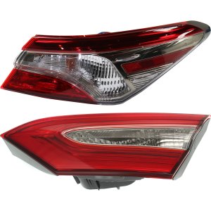 Pair/Set - Tail Light Assembly for 2019-2020 Toyota Elantra, Inner and Outer, Right (Passenger) and Left (Driver), Halogen, Built for USA Vehicles, Replacement Set