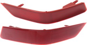 Rear Bumper Reflector Light Pair/Set for Nissan Rogue 2017-2020, Right (Passenger) and Left (Driver) Replacement