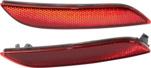 Rear Bumper Reflector Light Pair/Set for Toyota Camry 2018-2022, Lexus RX350 2023, Right (Passenger) and Left (Driver), Non-Hybrid Models, North America Built, Replacement