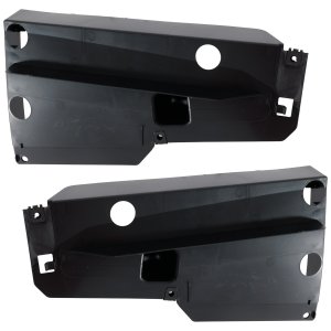Rear Bumper Bracket Pair/Set for 2010-2023 Toyota 4Runner, Right (Passenger) and Left (Driver) Side Bracket with Chrome Trim, Replacement