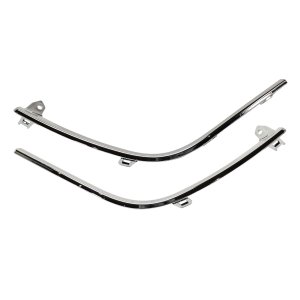 Rear Bumper Molding Upper Cover Pair/Set for 2017-2019 Toyota Highlander, Right (Passenger) and Left (Driver), Chrome Replacement