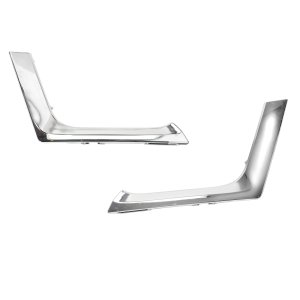 Rear Bumper Molding Pair/Set for Highlander 2017-2019, Lower Cover, Right (Passenger) and Left (Driver), Chrome, Toyota Replacement 