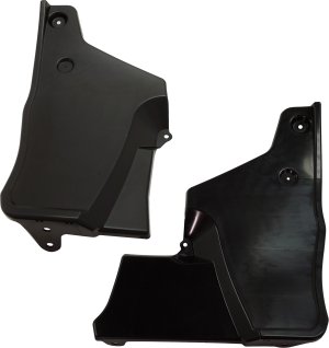 Rear Bumper Filler Pair/Set for 2011-2020 Toyota Sienna SE Model, Right (Passenger) and Left (Driver) Side Seal, Textured Black Replacement