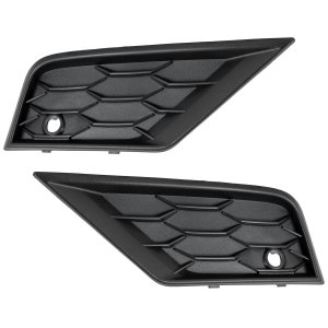 Front Bumper Molding Pair/Set for Volkswagen Tiguan 2018-2021, Standard Style with Park Distance Control Sensor Holes, Right (Passenger) and Left (Driver), Replacement