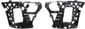 Front Bumper Support Pair/Set for 2015-2017 Volkswagen GTI, Right (Passenger) and Left (Driver) Side, Plastic Material, Replacement