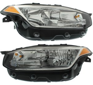 Headlight Assembly for Volvo XC90 2016-2021, Right (Passenger) and Left (Driver) Halogen, Replacement Pair/Set