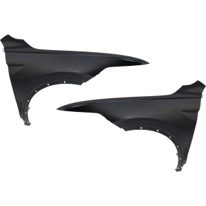 Front Fender Pair/Set for Volkswagen Tiguan 2022-2023, Right (Passenger) and Left (Driver), Black Steel, From November 21, 2022, Replacement