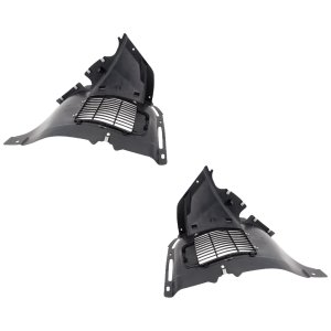 Front Fender Liner Pair/Set for Volkswagen Golf R, 2015-2019, Right (Passenger) and Left (Driver), Front Section Replacement