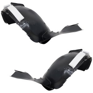 Front Fender Liner Pair/Set for Volkswagen Tiguan 2009-2017, Right (Passenger) and Left (Driver) Sides, Polyethylene Injection Form with Insulation Foam, Type 3 Replacement