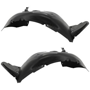 Front Fender Liner Pair/Set for Volkswagen Passat 2016-2019, Right (Passenger) and Left (Driver), Plastic, Injection Form, Replacement