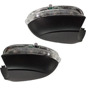 Mirror Signal Light for Volkswagen EOS 2009-2016 / Passat 2012-2022, Right (Passenger) and Left (Driver), Pair/Set of 2, Assembly, GLI Model Replacement