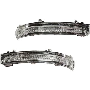 Mirror Signal Light Assembly Pair/Set for Volkswagen Beetle 2012-2019, Jetta 2011-2018, Right (Passenger) and Left (Driver), Excludes GLI Model, Replacement