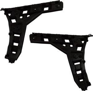 Rear Bumper Bracket Pair/Set for 2019-2021 Volkswagen Jetta Sedan, Includes Outer Guide and Right (Passenger) & Left (Driver) Replacement
