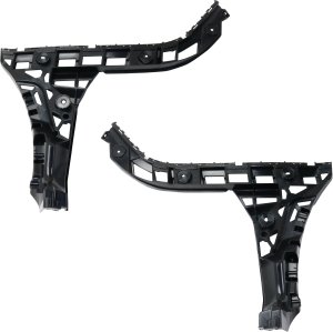 Pair/Set - Rear Bumper Molding & Tail Pipe Cover Pair/Set for Volkswagen Tiguan 2022-2023, Right (Passenger) & Left (Driver), Chrome, Highline R-Line/SEL R-Line Models, Replacement