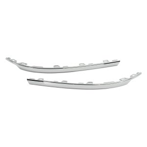 Rear Bumper Molding Pair/Set for 2018-2023 Volkswagen Tiguan, Right (Passenger) and Left (Driver), 2-Piece, Chrome, Replacement