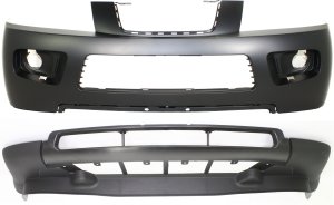 Bumper Cover Set for 2006-2007 Saturn Vue, Set of 2, Front Upper and Lower, Excluding Red Line Model - Replacement