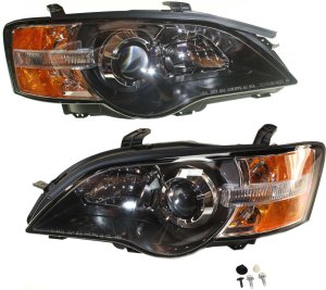 Headlight Assembly for Subaru Legacy 2005, Halogen, Includes Right (Passenger) and Left (Driver) Side, Replacement Pair/Set
