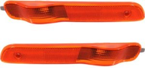 Front Side Marker Light Pair/Set for Saturn S-Series 2000-2002, Right (Passenger) and Left (Driver), Lens and Housing, Sedan/Wagon, Replacement. Fits Models: for SC1, SC2, SL, SL1, SL2, SW1, SW2.