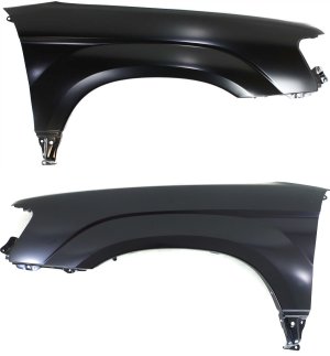 Front Fender Pair/Set for 2003-2005 Subaru Forester, Right (Passenger) and Left (Driver), Primed (Ready to Paint) Replacement
