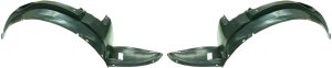 Front Fender Liner Pair/Set for 2003-2007 Saturn ION Coupe, Right (Passenger) and Left (Driver) Side, Replacement