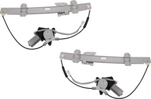 Front Window Regulator Pair/Set for Suzuki Grand Vitara 1999-2005 / XL-7 2002-2006, Right (Passenger) and Left (Driver), Power, with Motor, Replacement