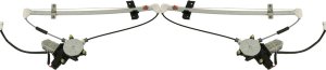 Pair/Set - Power Rear Window Regulator for Suzuki Grand Vitara 1999-2005, Chevy Tracker 1999-2004, XL-7 2002-2006 with Motor, Right (Passenger) and Left (Driver) Replacement