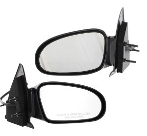 Power Non-Folding Non-Heated Paintable Mirror Pair/Set for 1996-2002 Saturn S-Series Sedan/Wagon, Right (Passenger) and Left (Driver), Replacement SC1, SC2, SL, SL1, SL2, SW1, SW2.