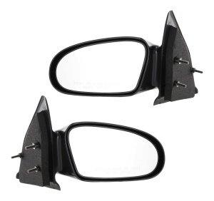 Manual Adjust Mirror Pair/Set for S-Series 1996-2002, Right (Passenger) and Left (Driver), Non-Folding, Non-Heated, Sedan/Wagon, Paintable Replacement