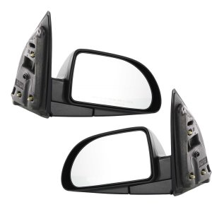 Power Mirror Pair/Set for 2002-2007 VUE, Right (Passenger) and Left (Driver), Manual Folding, Non-Heated, Textured, Excludes Red Line Model, Replacement