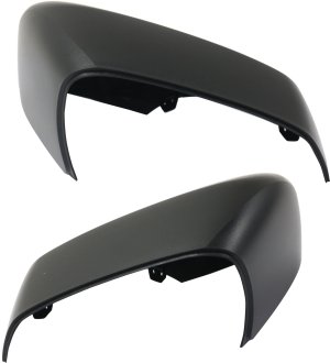 Mirror Cover Pair/Set for 2016-2022 Chevrolet Spark LS Model, Textured Black, Right (Passenger) and Left (Driver) Side, Replacement