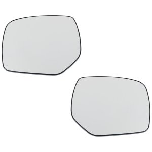 Mirror Glass Pair/Set for Subaru Forester 2014-2018 & XV Crosstrek 2013-2014, Right (Passenger) and Left (Driver), Non-Heated, Without Signal Light, Blind Spot Detection, Replacement