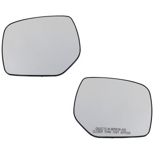 Pair/Set - Heated Mirror Glass for Subaru Forester 2014-2016, Right (Passenger) and Left (Driver), Without Signal Light, BSD Replacement Set