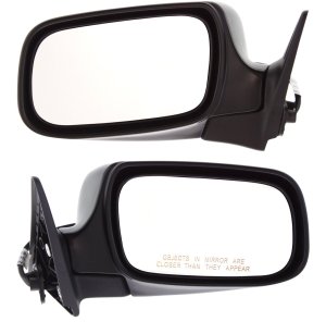 Mirror Pair/Set for 2008 Subaru Forester 2.5 X Model - Right (Passenger) and Left (Driver) Power, Manual Folding, Non-Heated, Paintable, Without Signal Light, Replacement