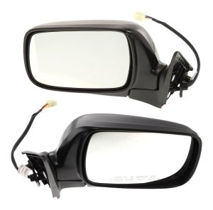 Power Heated Mirror Pair/Set for Subaru Forester 2003-2005, Right (Passenger) and Left (Driver), Manual Folding, Paintable, Without Signal Light, XT 2004-2005/XS Models Replacement