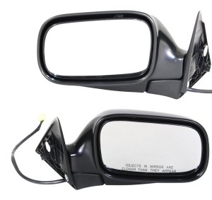 Mirror Pair/Set for 2000-2004 Subaru Legacy, Right (Passenger) and Left (Driver), Power, Manual Folding, Non-Heated, Paintable, Excludes Outback Model - Replacement